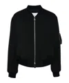 Jil Sander Zip-up Bomber Jacket In Black