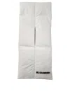 Jil Sander Padded Scarf With Design And Quilted Texture In White