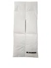 Jil Sander Padded Scarf With Design And Quilted Texture In White