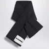 Jil Sander Black Padded Scarf With Logo