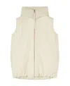 Jil Sander Hooded Gilet Vest Light Beige In White