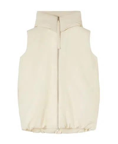 JIL SANDER PADDED SLEEVELESS JACKET
