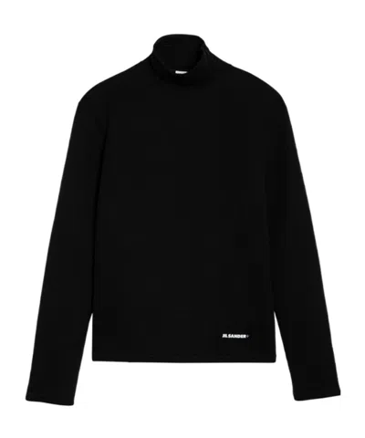 Jil Sander Padded Sweatshirt In Black