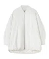 Jil Sander Padded Zip-up Jacket In White