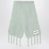 Jil Sander Pale Green Mohair Blend Scarf