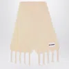 Jil Sander Pale Pink Mohair Blend Scarf Women
