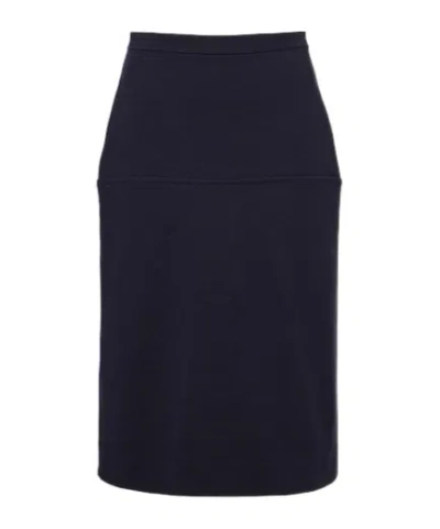 Jil Sander Paneled Pencil Skirt In Black