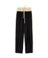 Jil Sander Panelled Drawstring Straight-leg Track Pants In Black