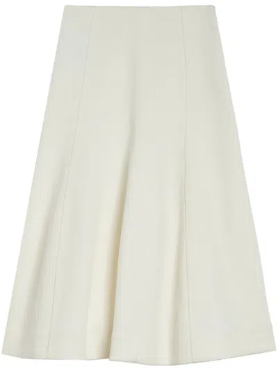 JIL SANDER PANELLED FLARED MIDI SKIRT