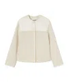Jil Sander Panelled Fleece Jacket In White