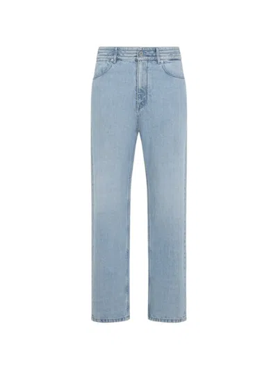 Jil Sander Panelled Jeans In Blue