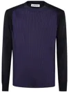 Jil Sander Men's Cn Ls Jumper Sweater In Blue
