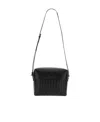 Jil Sander Black Leather Lid Bag With Adjustable Strap In Black