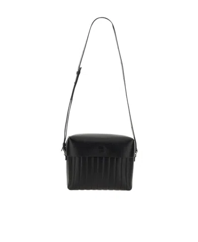JIL SANDER JIL SANDER LOGO DEBOSSED SHOULDER BAG