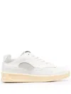 Jil Sander Panelled Low-top Sneakers In White