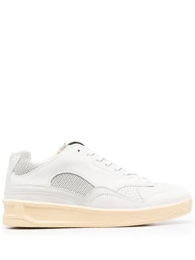 Jil Sander Panelled Low-top Sneakers In Blanco