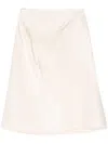 Jil Sander Panelled Midi Skirt In Neutrals