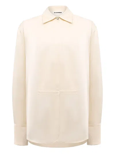 Jil Sander Panelled Shirt In Neutral
