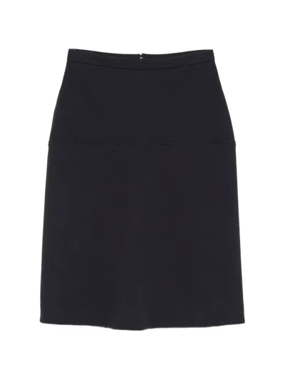 Jil Sander Panelled Skirt In Blue