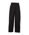 Jil Sander Cotton Cargo Pants In Black