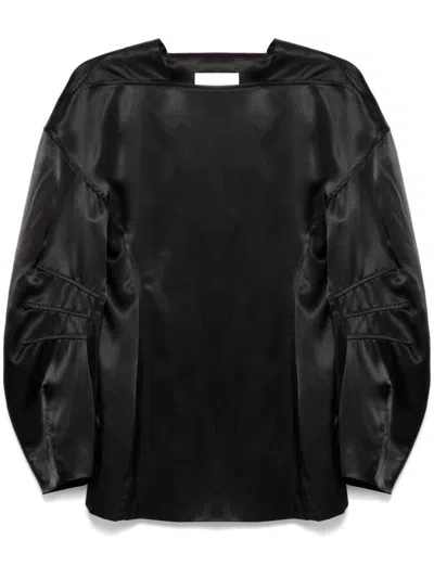Jil Sander Panelled Top In Black