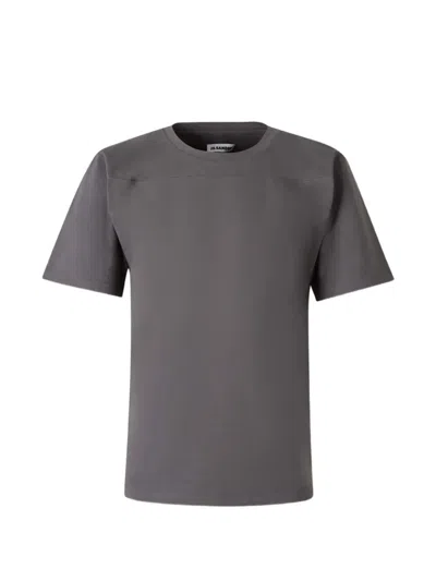 Jil Sander Panelled T-shirt In Gray