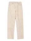 Jil Sander Panelled Utility Trousers In Neutral