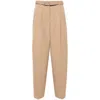 Jil Sander Woman Pants Sand Size 6 Wool In Brown
