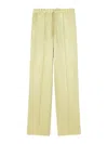Jil Sander Glossy-finish Trousers In Yellow