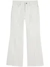 Jil Sander Pantalon Vaquero Acampanado Crudo In White