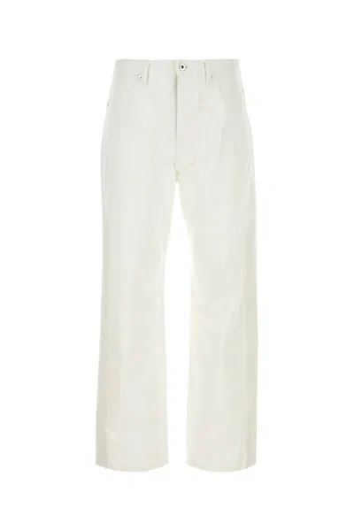 Jil Sander White Wide Leg Jeans