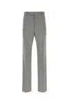 Jil Sander Grey Flat Front Pants In Gray