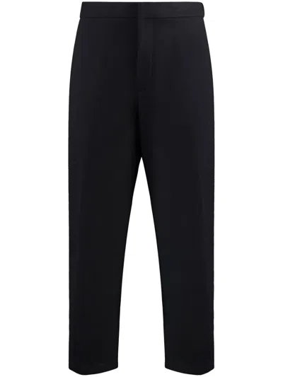 Jil Sander Pantaloni In Lana In Schwarz