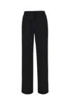 Jil Sander High Waist Wide-leg Trousers In 001
