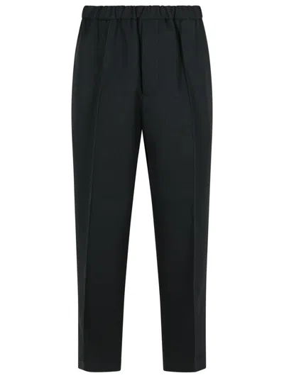 JIL SANDER JIL SANDER BLACK WOOL PANTS