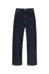 Jil Sander Blue Jeans With Belt Loops And Logo Patch On The Rear In Denim Man In Blue