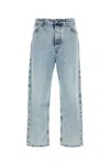 Jil Sander Antartic Blue Cotton 183 Aw 23 Treated Trousers In Blue