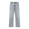 Jil Sander Antartic Blue Cotton 183 Aw 23 Treated Trousers In Brown