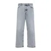 Jil Sander Antartic Blue Cotton 183 Aw 23 Treated Trousers In Brown