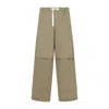 Jil Sander Beige Water-repellent Cotton Pants In Brown