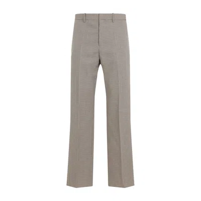 Jil Sander Roof Shadow Grey Virgin Wool Pants In Multi