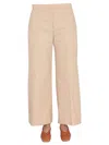 Jil Sander Women Wide Leg Trousers In Beige