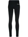 Jil Sander Ankle-length Black Sport Pants With High Waist In Black