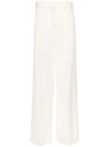 Jil Sander Wide-leg Pants With High Waist In Beige