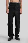 Jil Sander Pants In Blue Cotton In Black