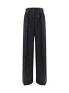 Jil Sander Black Viscose Pants In Black