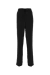Jil Sander Pure Cotton Chinos Pants With Concealed Closure In Black