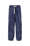 Jil Sander Elasticated Drawstring Waist Pants In Blue
