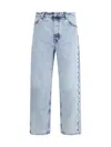Jil Sander Antartic Blue Cotton 183 Aw 23 Treated Trousers In Blue