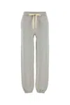 Jil Sander Cotton Joggers With Back Pocket And Elastic Waistband In Gray